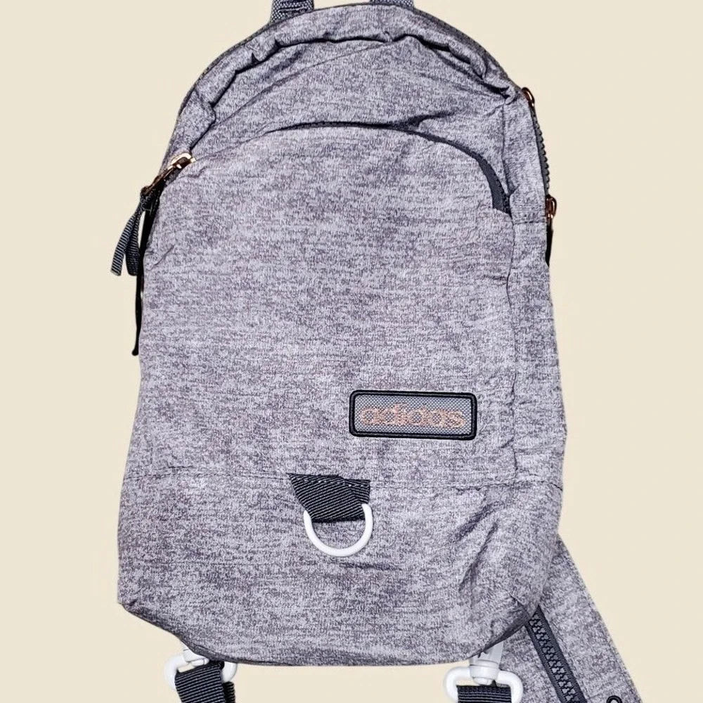 Adidas Essentials Convertible Crossbody Backpack Jersey Grey Rose Gold LP7787